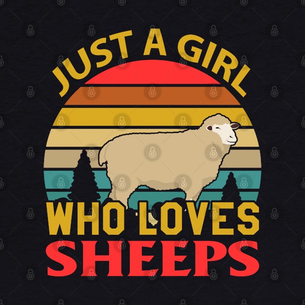 Just A Girl Who Loves Sheep Sheeps Lover Gift by BadDesignCo